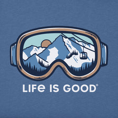Men's Ski Goggle Landscape Short Sleeve Crusher Tee