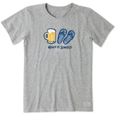 Women's Keep it Simple Beer Short Sleeve Crusher Tee