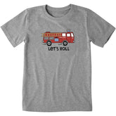 Kids Let's Roll Firetruck Crusher Tee