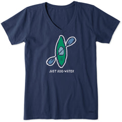 Women's Just Add Water Kayak Short Sleeve Vee