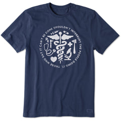 Men's Don't Interrupt The Experts Short Sleeve Crusher Tee