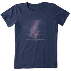 Women's Celestial Math Woman Short Sleeve Crusher Tee