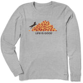 Women's LEAF JUMP Long Sleeve Crusher Tee