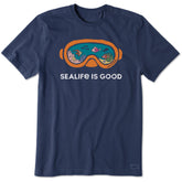 Men's Sealife Scuba Mask Short Sleeve Crusher Tee