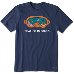Men's Sealife Scuba Mask Short Sleeve Crusher Tee