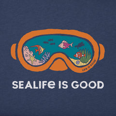 Men's Sealife Scuba Mask Short Sleeve Crusher Tee