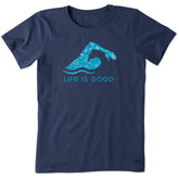 Women's Iridescent Swimmer Crusher-LITE Tee
