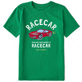 Kids Racecar backwards is Racecar Short Sleeve Crusher Tee