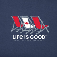 Men's Three Canadian Beach Chairs Short Sleeve Tee