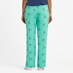 Women's Change Dragonfly Pattern Lightweight Sleep Pant