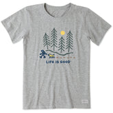 Women's Hiking through the Woods Short Sleeve Crusher Tee