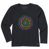 Women's Joy Explosion Vibes Long Sleeve Crusher Vee