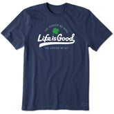 Men's Luckier Script Short Sleeve Crusher Tee