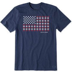 Men's Football Icon Flag Short Sleeve Tee