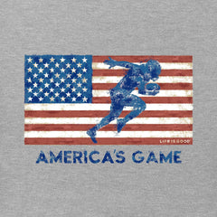 Men's America's Game Flag Short Sleeve Crusher Tee