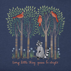 Women's Every Little Thing Racoon Short Sleeve Crusher Tee