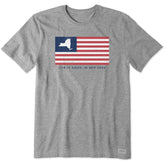 Men's Life is Good in NY Short Sleeve Crusher Tee