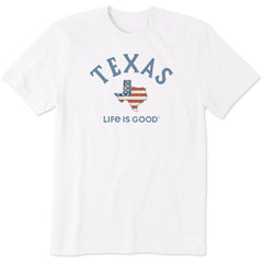 Men's Texas Arched Flag Short Sleeve Crusher Tee