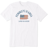 Men's Pennsylvania Arched Flag Short Sleeve Crusher Tee
