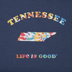 Men's Tie Dye Tennessee Short Sleeve Crusher Tee