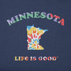 Men's Tie Dye Minnesota Short Sleeve Crusher Tee