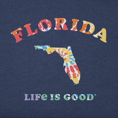 Men's Tie Dye Florida Short Sleeve Crusher Tee