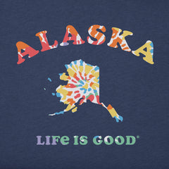 Men's Tie Dye Alaska Short Sleeve Crusher Tee