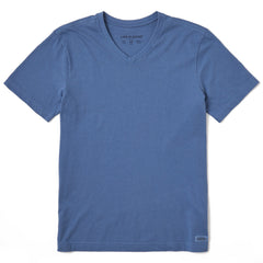 Men's Solid Short Sleeve Crusher Vee