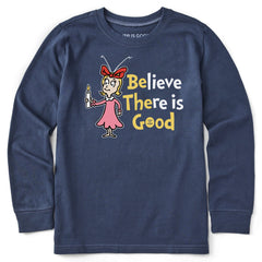 Kids Cindy-Lou Be the Good Long Sleeve Crusher Tee