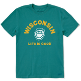 Men's Jake Wisconsin Short Sleeve Crusher Tee