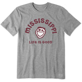 Men's Jake Mississippi Short Sleeve Crusher Tee