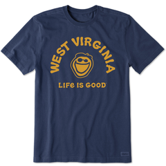 Men's Jake West Virginia Short Sleeve Crusher Tee