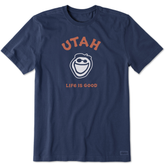 Men's Jake Utah Short Sleeve Crusher Tee