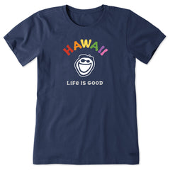 Women's Jake Hawaii Short Sleeve Crusher Tee