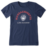 Women's Jake Massachusetts Short Sleeve Crusher Tee