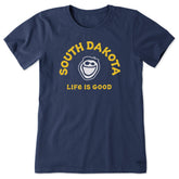 Women's Jake South Dakota Short Sleeve Crusher Tee