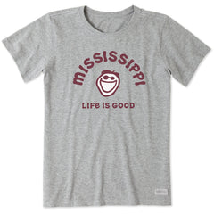Women's Jake Mississippi Short Sleeve Crusher Tee