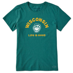 Women's Jake Wisconsin Short Sleeve Crusher Tee