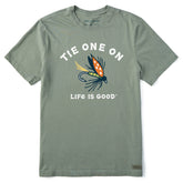Men's Tie One On Short Sleeve Crusher Tee