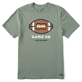 Men's Game On Football Short Sleeve Crusher Tee