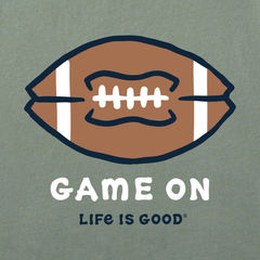 Men's Game On Football Short Sleeve Crusher Tee
