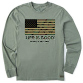 Men's Thank a Veteran Long Sleeve Crusher Tee