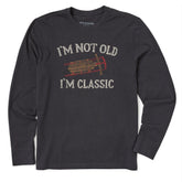 Men's I'm Not Old Sled Long Sleeve Crusher Tee