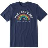 Men's Maryland Rainbow Vibes Short Sleeve Crusher Tee