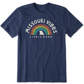 Men's Missouri Rainbow Vibes Short Sleeve Crusher Tee