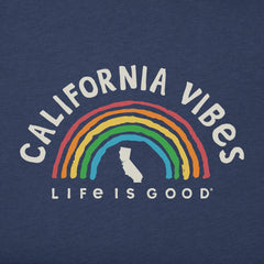 Women's California Rainbow Vibes Short Sleeve Crusher Tee