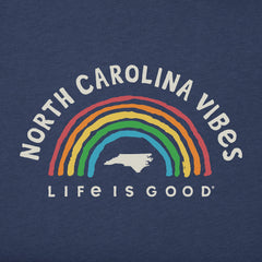 Men's North Carolina Rainbow Vibes Short Sleeve Crusher Tee