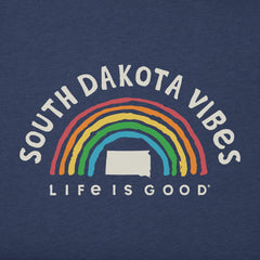 Men's South Dakota Rainbow Vibes Short Sleeve Crusher Tee