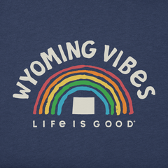 Men's Wyoming Rainbow Vibes Short Sleeve Crusher Tee