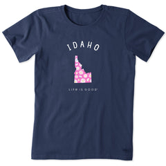 Women's Idaho Daisies Short Sleeve Crusher Tee